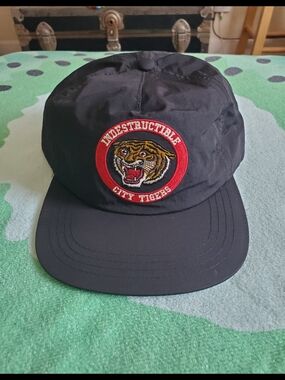 Indestructible MFG Co. Black Snapback Hat W/City Tigers Patch